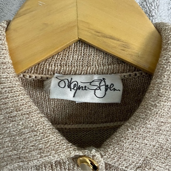 VINTAGE 80s ST. JOHN Santana Knit Short Sleeve Jumpsuit - Picture 13 of 15